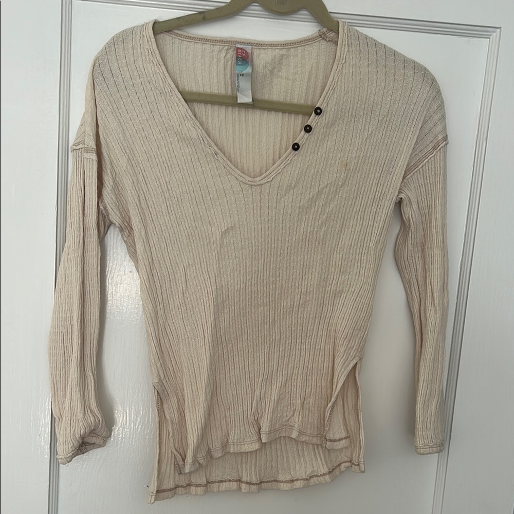 Free People FP Beach Gauze Lounge Top